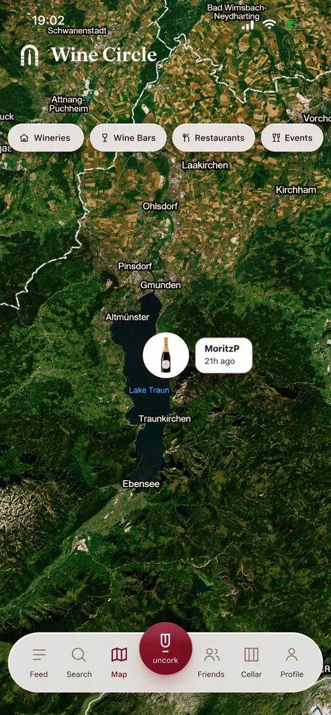Wine Circle map